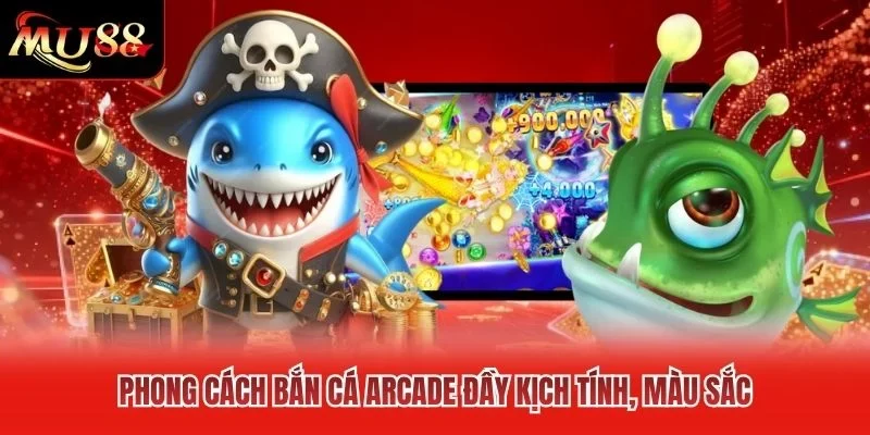 Phong cách bắn cá arcade đầy kịch tính, màu sắc Phong cách bắn cá arcade đầy kịch tính, màu sắc